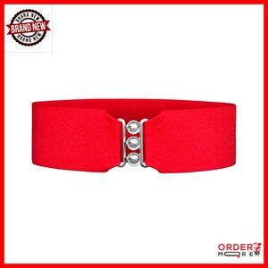 3 Inch Wide Elastic Cinch Belt for Women Plus Size Made in USA